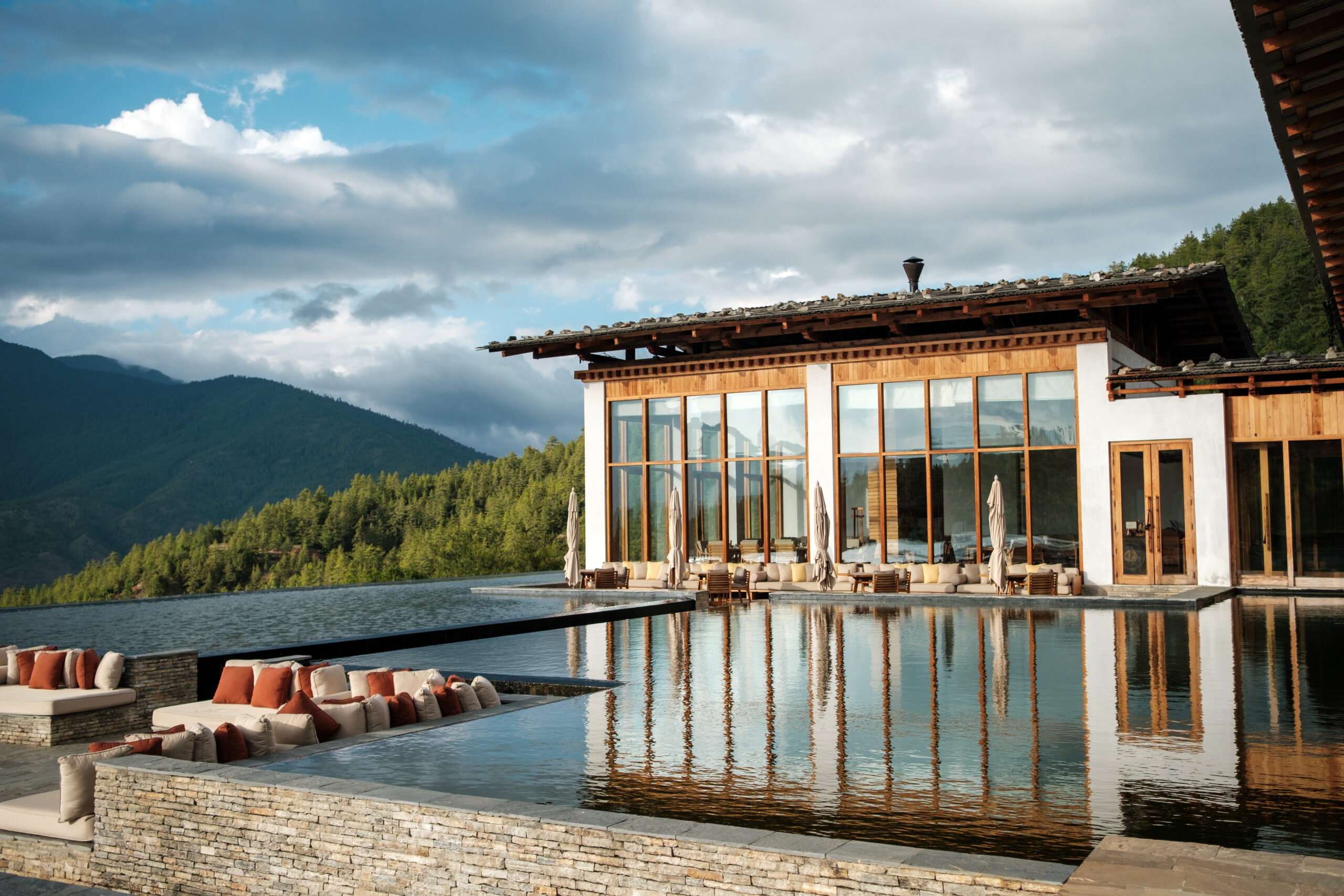 Luxury lodge terraces